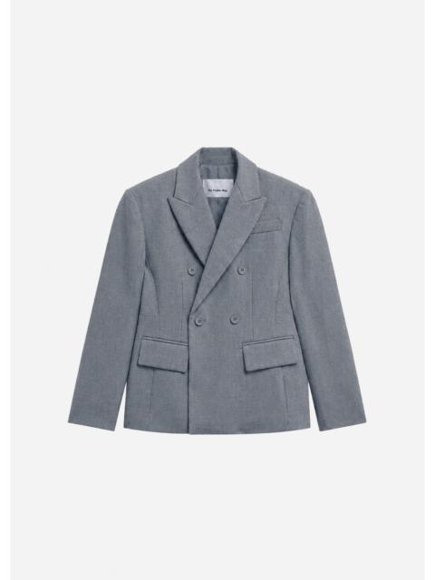 The Frankie Shop Doyer Cinched Blazer - Light Grey