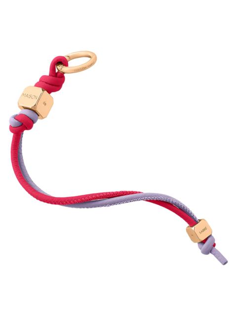 MAISON de SABRÉ Women's Leather Wristlet Charm - Fuchsia Lavender