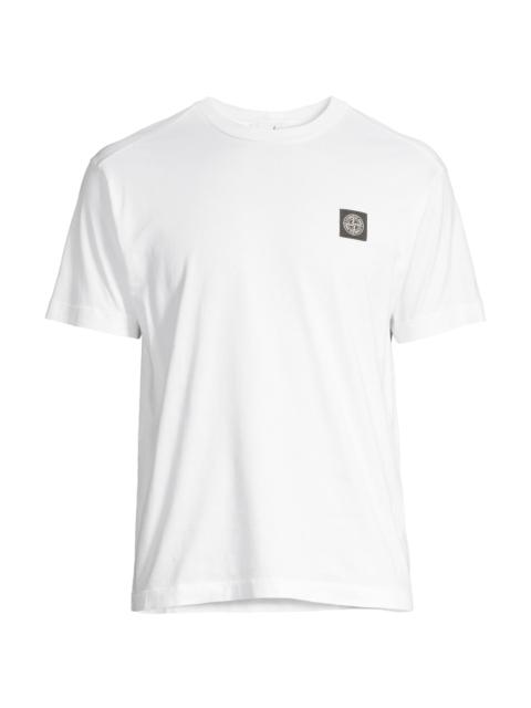 Stone Island Men's Cotton Crewneck T-Shirt - White