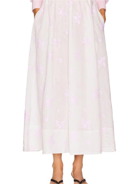 HELSA Midday Skirt in Cherry Blossom Embroidery
