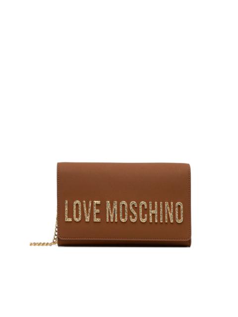 Moschino logo-plaque shoulder bag