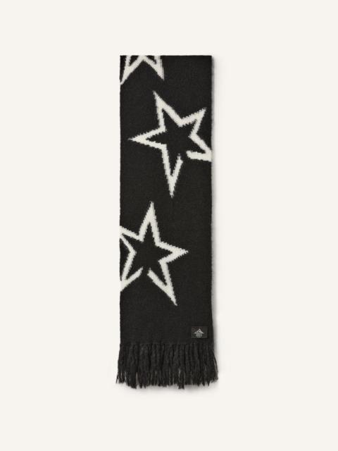 PERFECT MOMENT Mohair Blend Star Logo Scarf