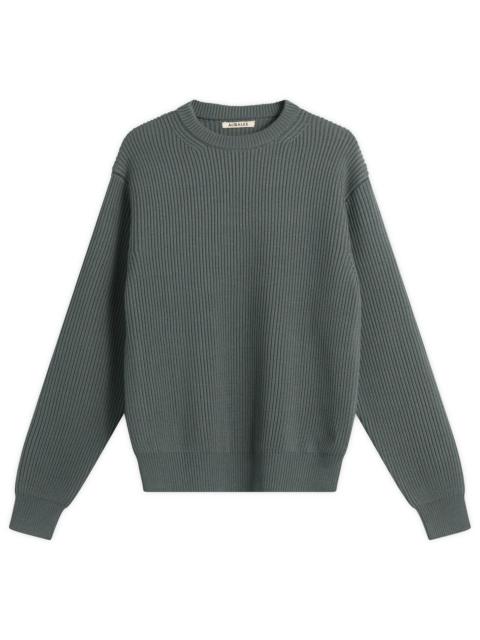 AURALEE Auralee Soft Rib Knit Pullover