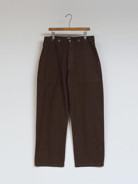 Nigel Cabourn New Workwear Pant Broken Twill in Brown