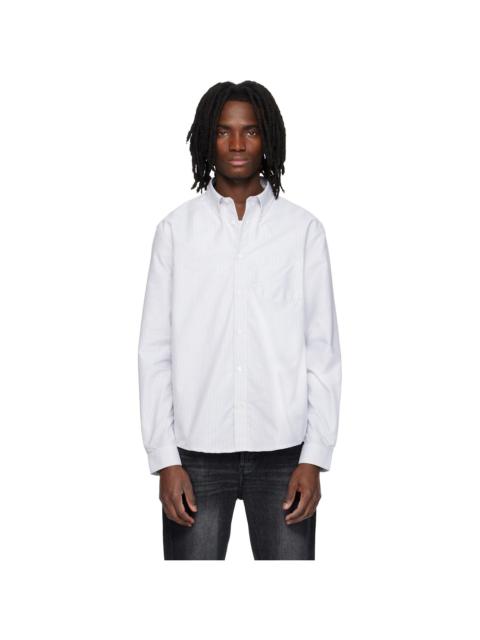 A.P.C. Gray & White New Greg Shirt