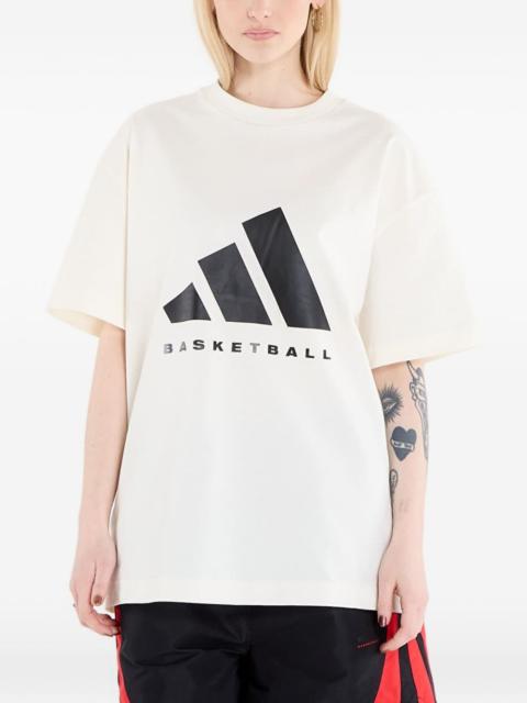 adidas Basketball logo-print T-shirt