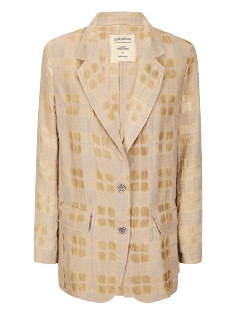 UMA WANG square-pattern blazer
