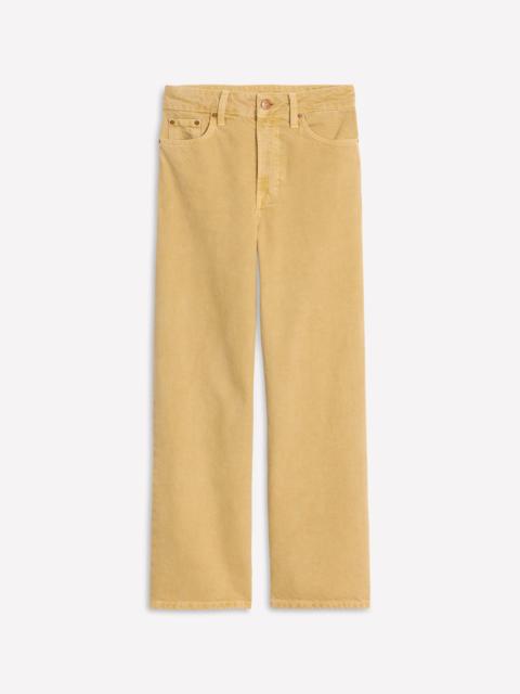 BODEN High Rise Straight Crop Jeans-Buttermilk Yellow