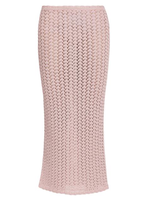 Dolce & Gabbana Women's Crochet Midi-Skirt - Rosa