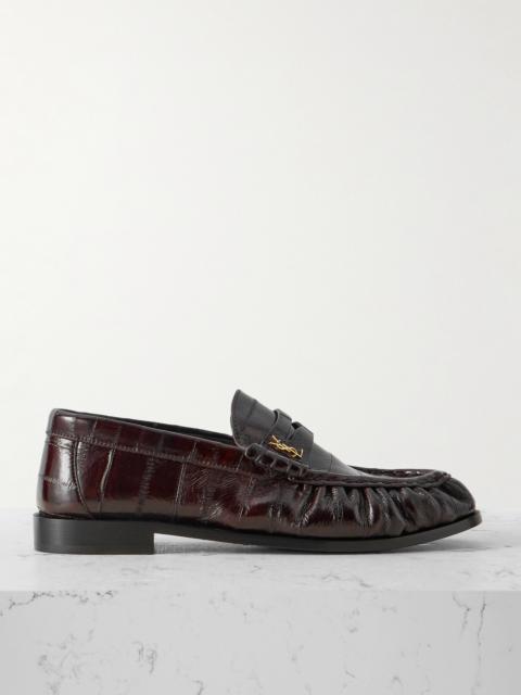 SAINT LAURENT Le Loafer Eel Loafers