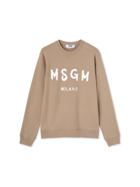 MSGM Sweatshirt with brushstroke logo