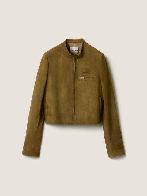 Miu Miu Waxed suede jacket