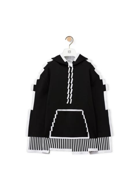 Loewe Pixelated hoodie in technical knit