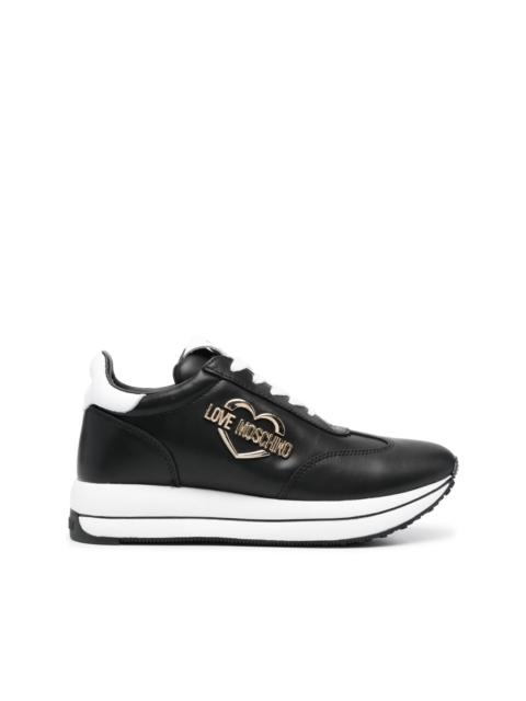 Moschino logo-plaque low-top sneakers