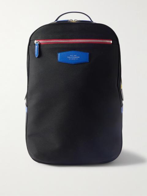Smythson Norton Leather-Trimmed ECONYL® Backpack
