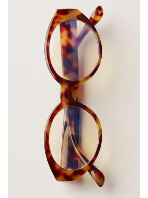 FREE PEOPLE Beatrice Round Blue Light Glasses