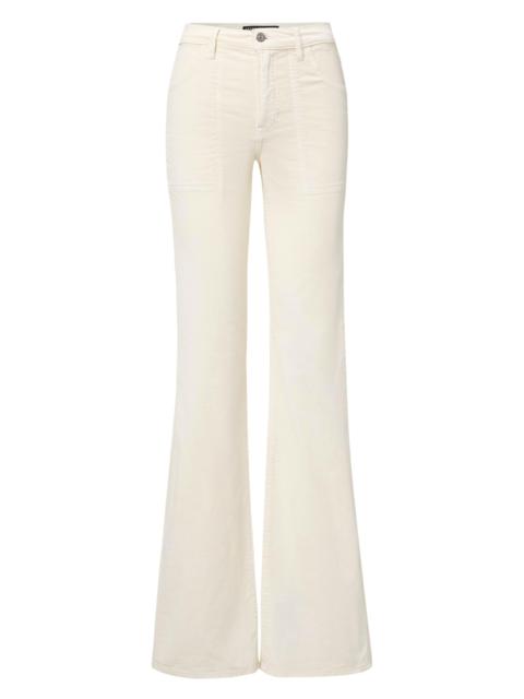 VERONICA BEARD Women's Crosbie Corduroy Flared Pants - Ecru