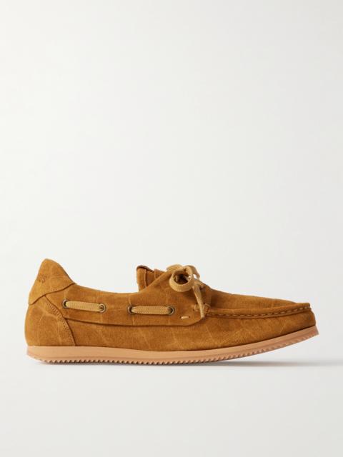 JACQUEMUS Batto Croc-effect Suede Loafers