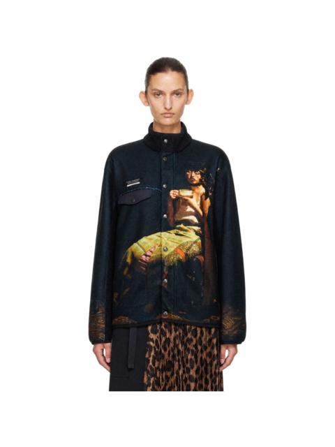 UNDERCOVER Black Cindy Sherman Fleece Jacket