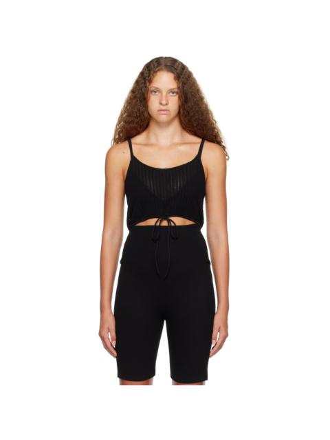LESET Black Jasmine Tank Top