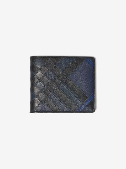 Burberry Check Intarsia Bifold Wallet