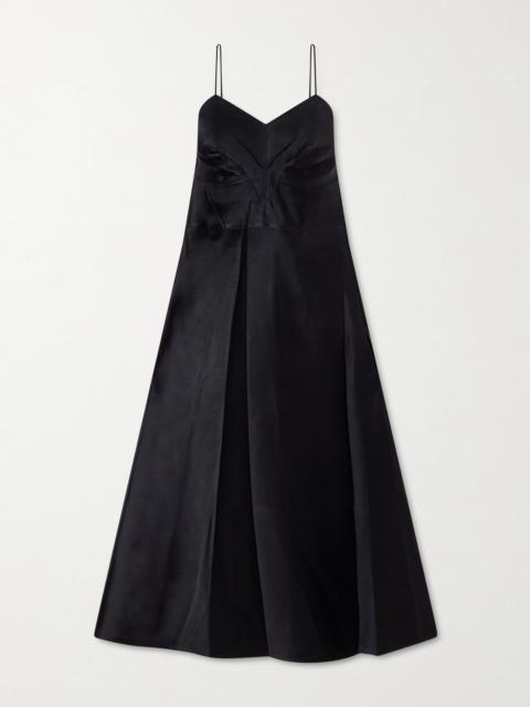 Calvin Klein Collection Fia Satin Midi Dress