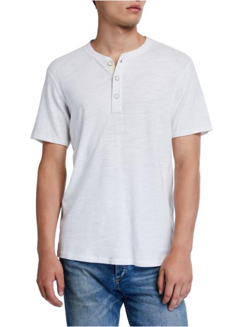 rag & bone Men's Standard Issue Short-Sleeve Henley T-Shirt