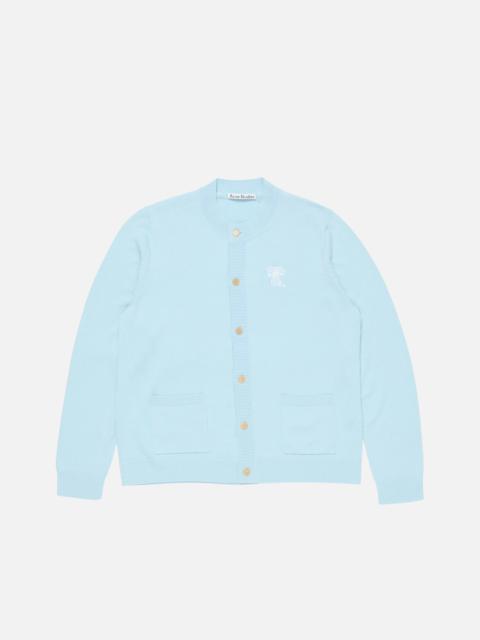 Acne Studios Crewneck cardigan - Ice blue