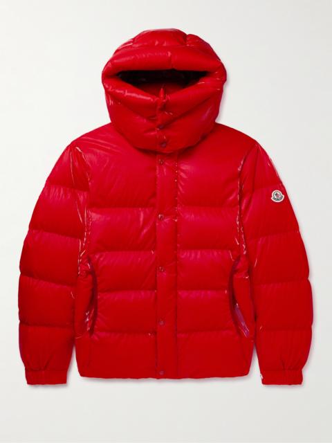 Moncler Verdon Quilted Coated Nylon-Ripstop Down Hooded Jacket