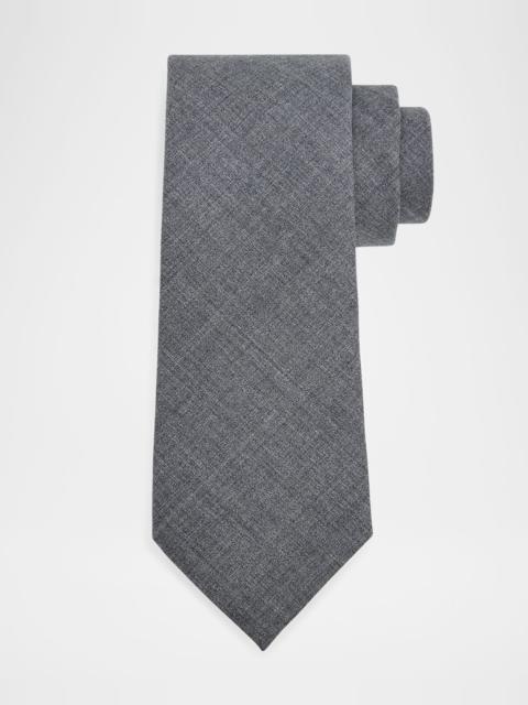 Brunello Cucinelli Men's Lightweight Wool Solid Tie