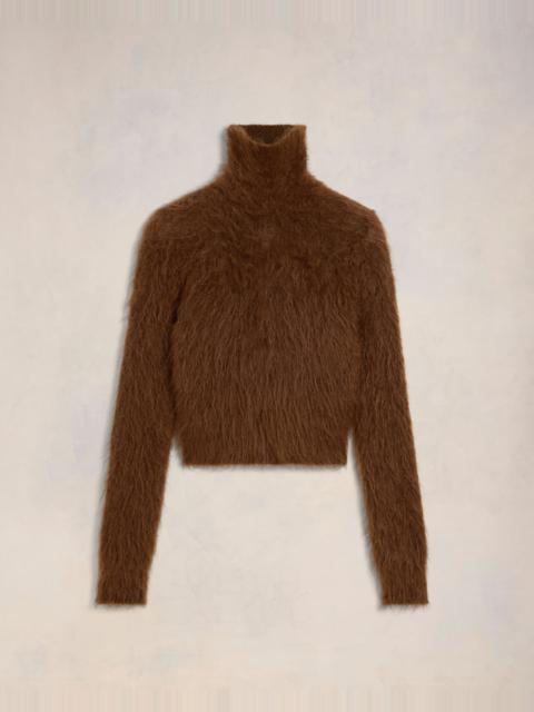 ALPACA MOHAIR BRUSHED SWEATER