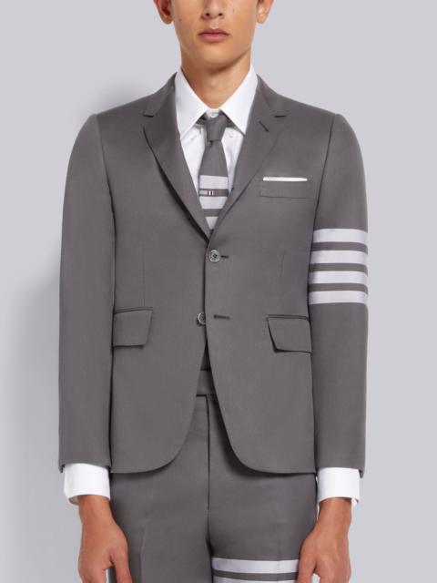 Medium Grey Cotton Suiting Engineered 4-Bar Classic Jacket