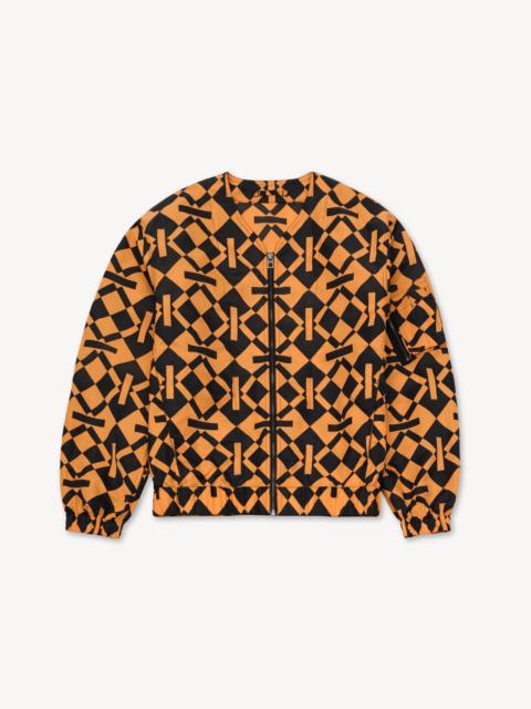 KENZO 'Kenzogram' collarless light bomber