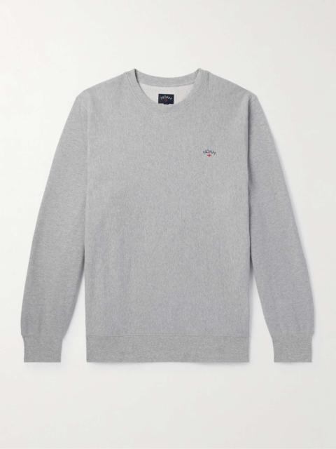 Noah Core Logo-Embroidered Cotton-Jersey Sweatshirt