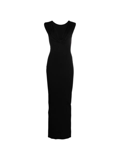 ワンピース GIVENCHY DRESS (BW21GR4ZFD 001) Givenchy Womens One Shoulder Draped Long Sleeve Dress Black