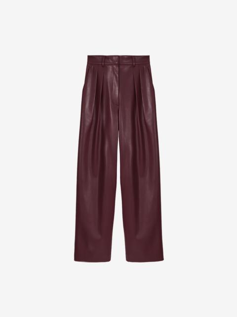The Frankie Shop Helsinki Faux Leather Pants - Burgundy
