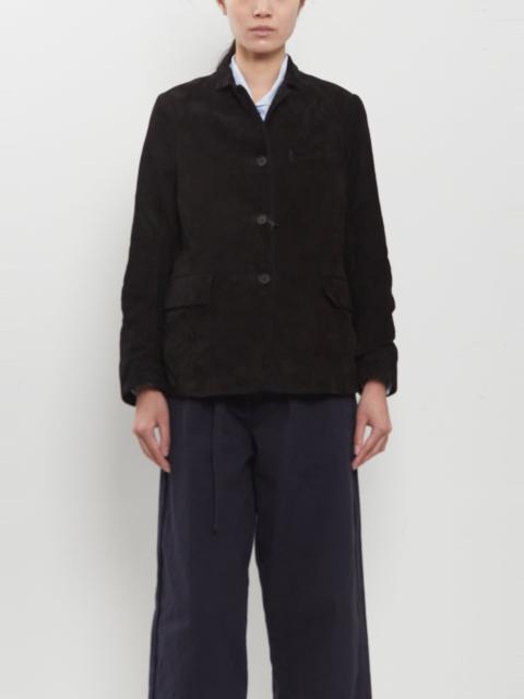 Bergfabel Suede Leather Giulia Jacket — Black