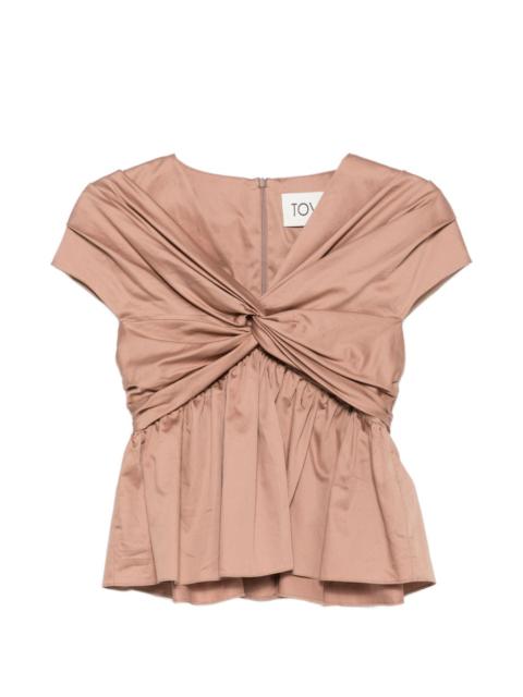 TOVE Ruhi twisted-detail top