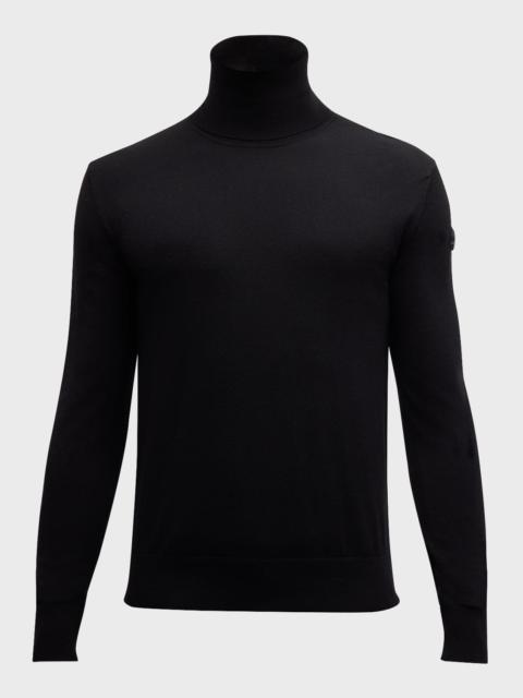 Moncler Men's Solid Wool Turtleneck Sweater
