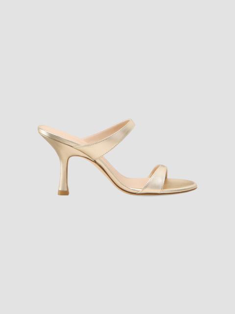 Stuart Weitzman Women's Nudist 85MM Leather Sandals - Light Gold