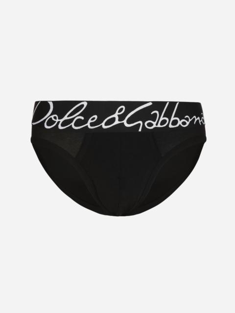 Dolce & Gabbana Stretch cotton mid-rise briefs
