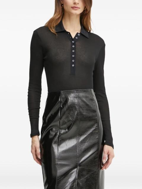 PINKO long-sleeve polo-collar body