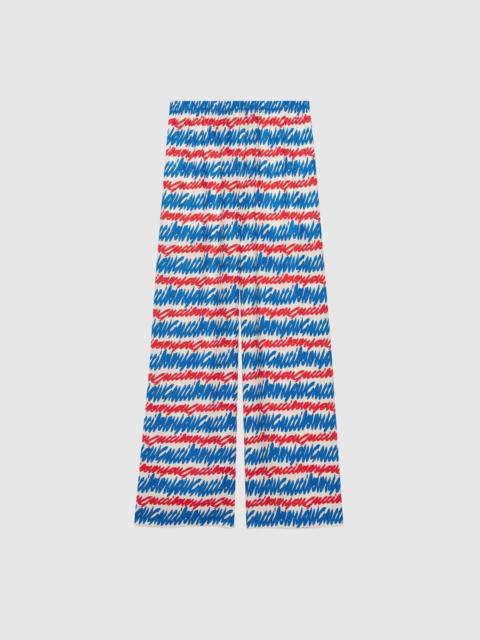 Gucci Loves You Print Silk Pant