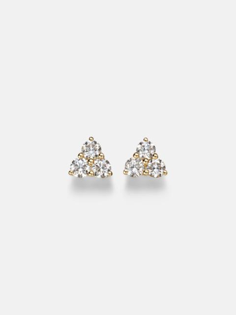 ANITA KO Trillion Medium 18kt gold earrings with diamonds