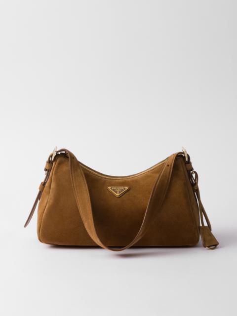 Prada Aimée medium suede shoulder bag