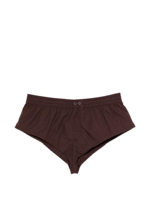 entire studios Pixie buttoned mini shorts