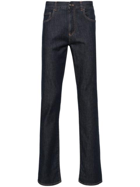 Canali mid-rise straight-leg jeans