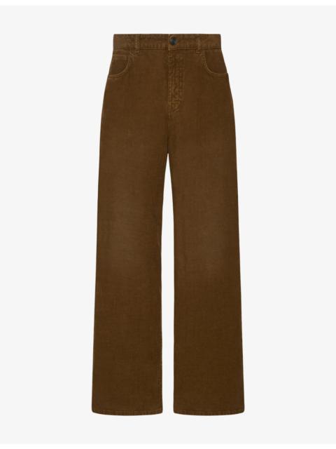 The Row Eglitta Wide-Leg Corduroy Cotton Trousers