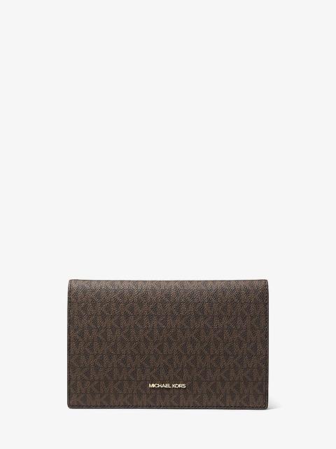 MICHAEL KORS Jet Set Travel Signature Logo 2-in-1 Clutch