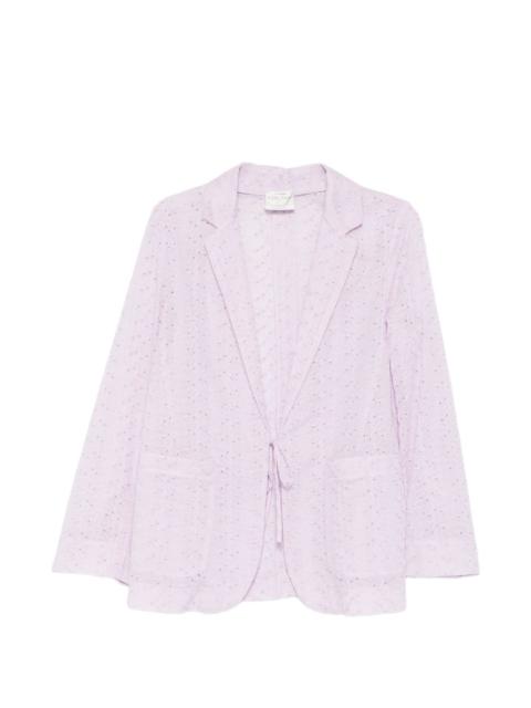 forte_forte broderie-anglaise tie-fastening jacket
